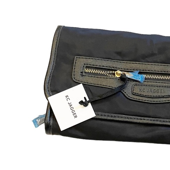 NWT KC Jagger Envelope Makeup Travel Clutch Black Velcro - Picture 6 of 7